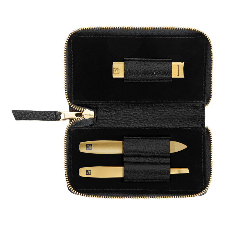 PREMIUM, Calf Leather Zip Fastener Case, large 1