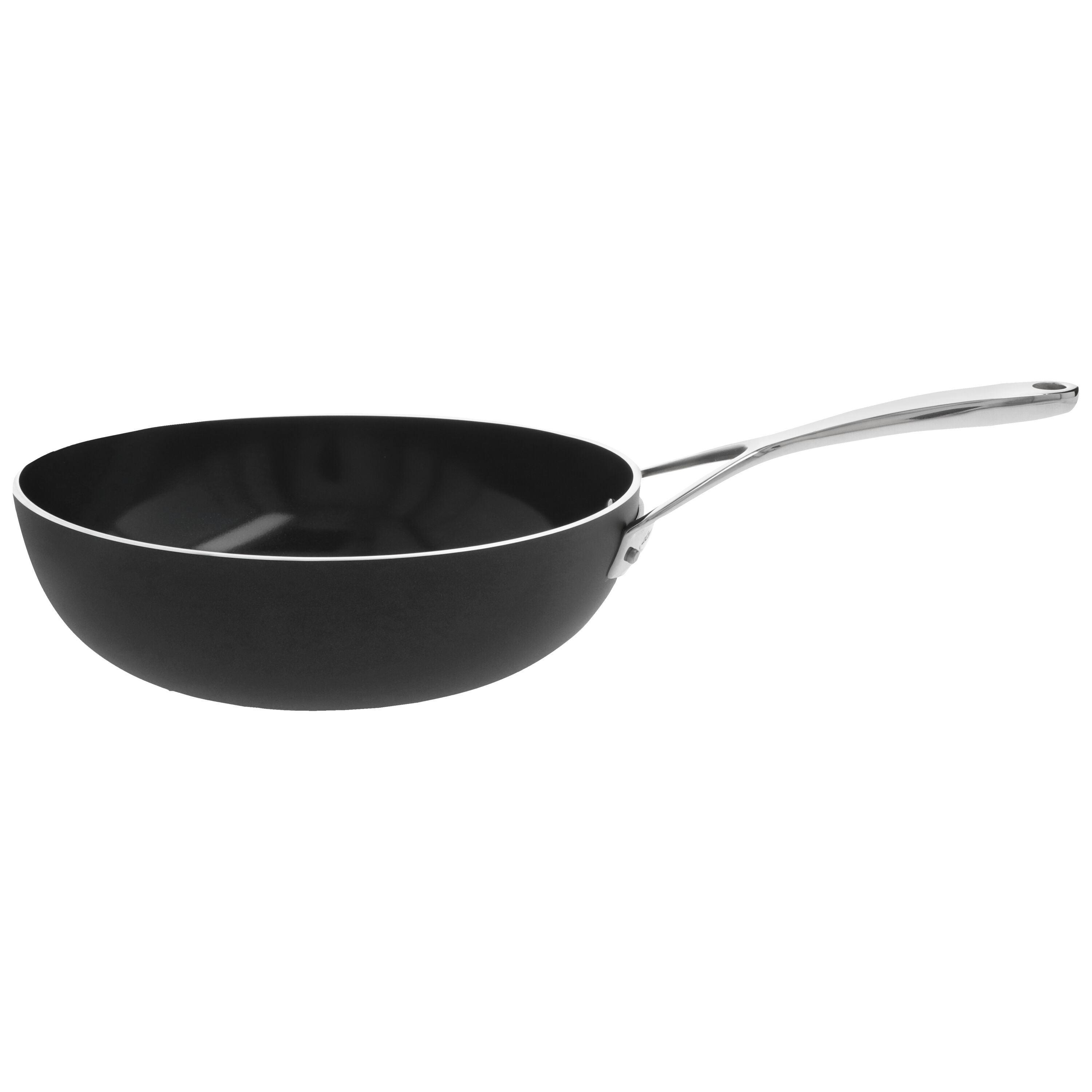 Demeyere Alu Plus 3 Ceramic Wok vlakke bodem Ceraforce 28 cm - Alu Plus 3 Ceramic - Demeyere