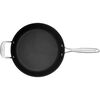 28 cm Aluminium Frying pan with lid black,,large