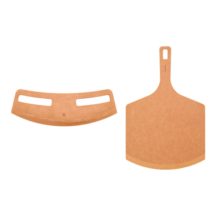 BBQ+, 2-pc Pizza Peel And Cutter Set, Fiber Wood , large 1