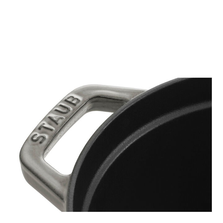 鋳物ホーロー鍋, ピコ・ココット 17 cm, オーバル, グレー, 鋳鉄, large 4