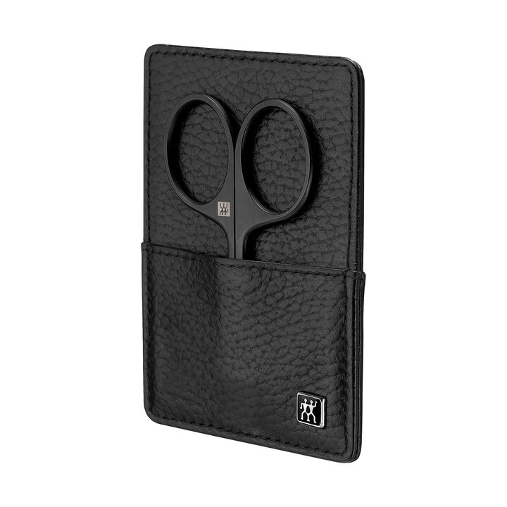 PREMIUM, 3-pcs Leather Pocket case black, large 2