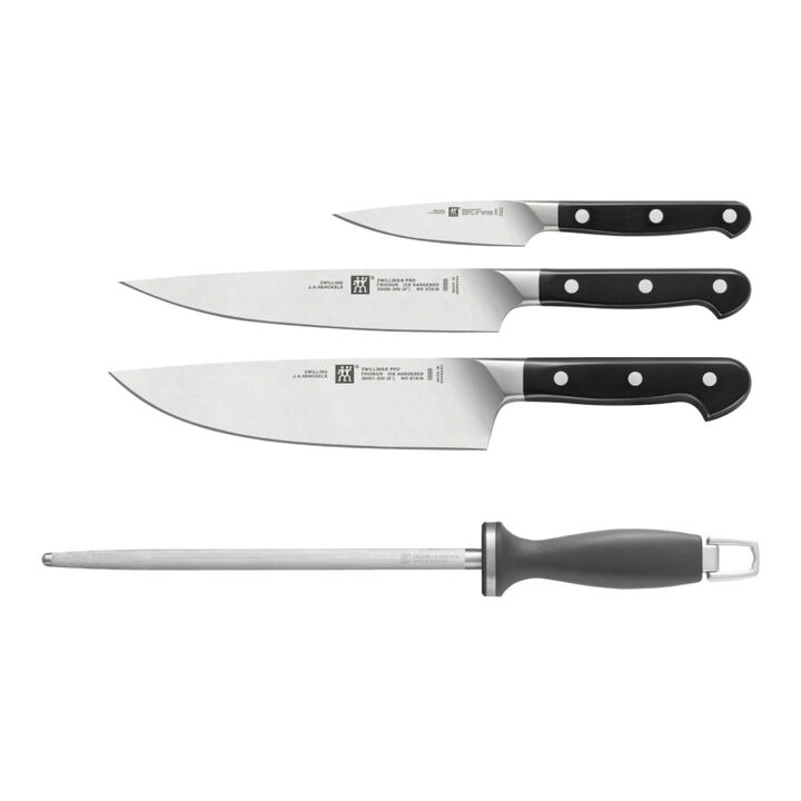 PRO, Set de 3 cuchillos y chaira, large 1