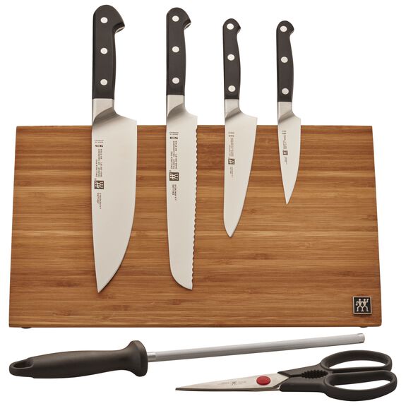 ZWILLING Pro 7pc Knife Set With Bamboo Easel block Official