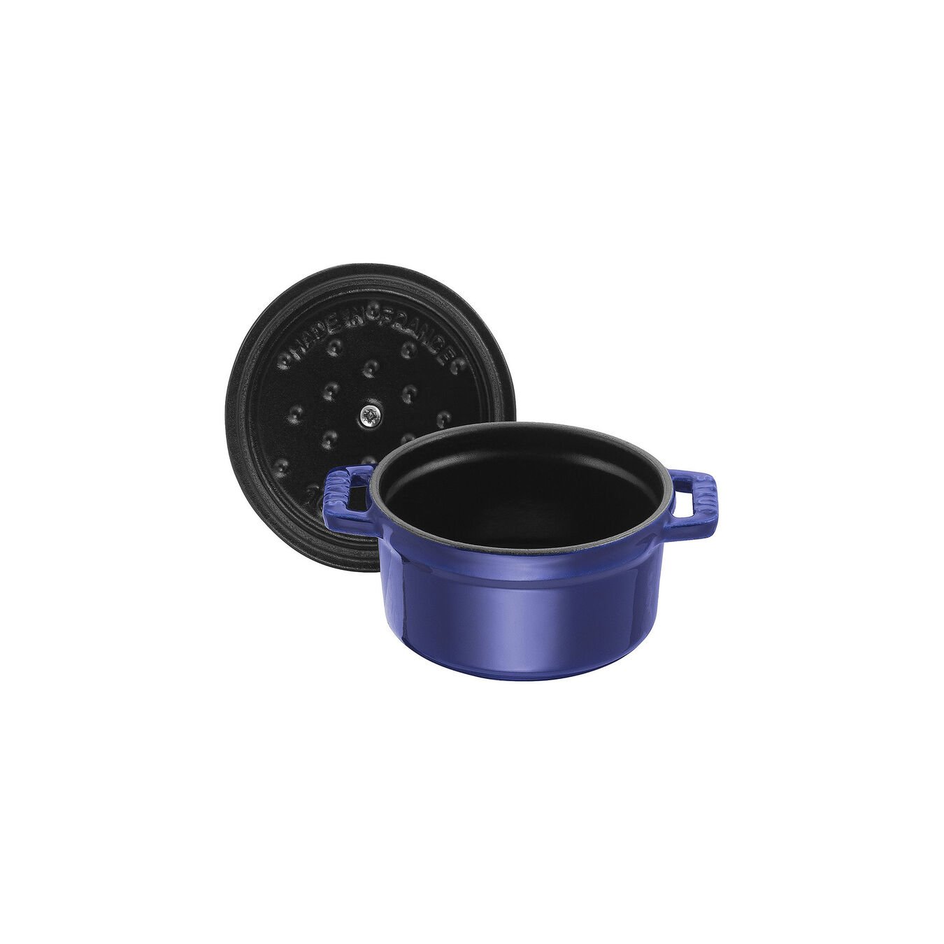 250 ml cast iron round Mini cocotte, dark-blue,,large 4
