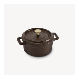 Mini Cocotte 10 cm, Rund, Chokolade, Støbejern