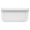 Lunch box S, Plastique, semi transparent-Gris,,large