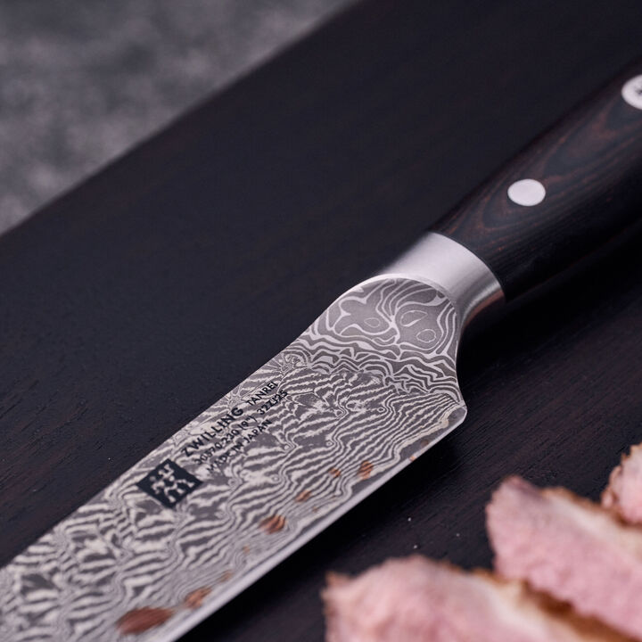 Tanrei, Couteau à trancher 23 cm, Brun, Tranchant lisse, large 4