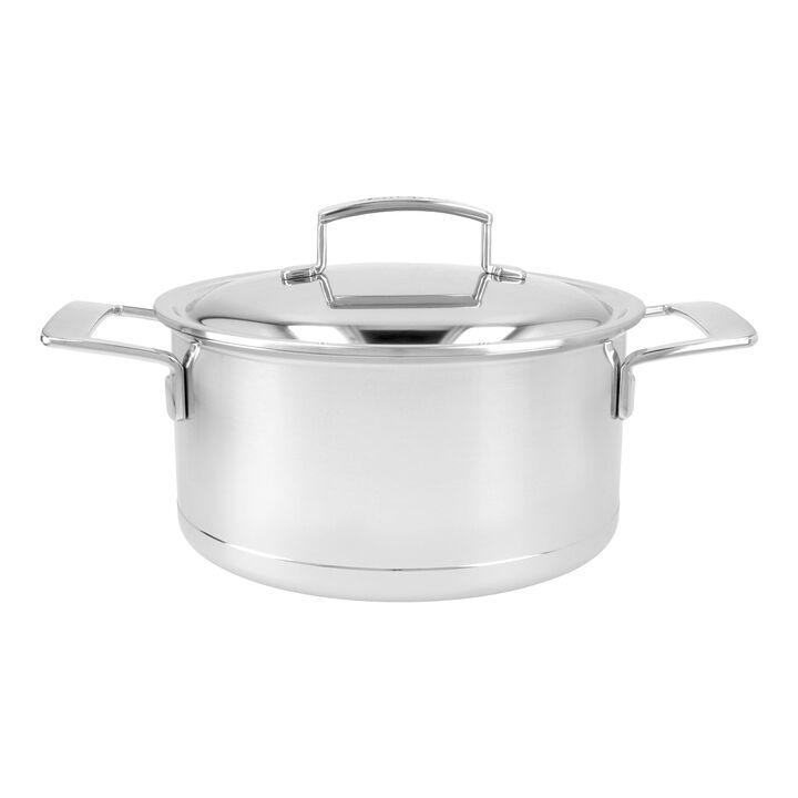 Silver 7, Kookpan met dubbelwandig deksel 22 cm / 4 l, large 1