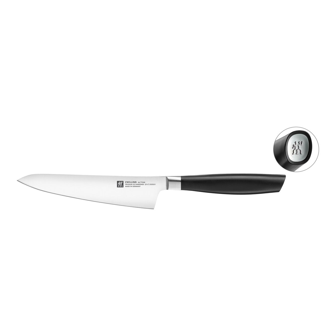Kompakt kokkekniv 14 cm, Sølv,,large 1