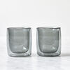 Sorrento Bar, 2-pc Tumbler Glass Set - Smoke Grey, Double Wall , small 2
