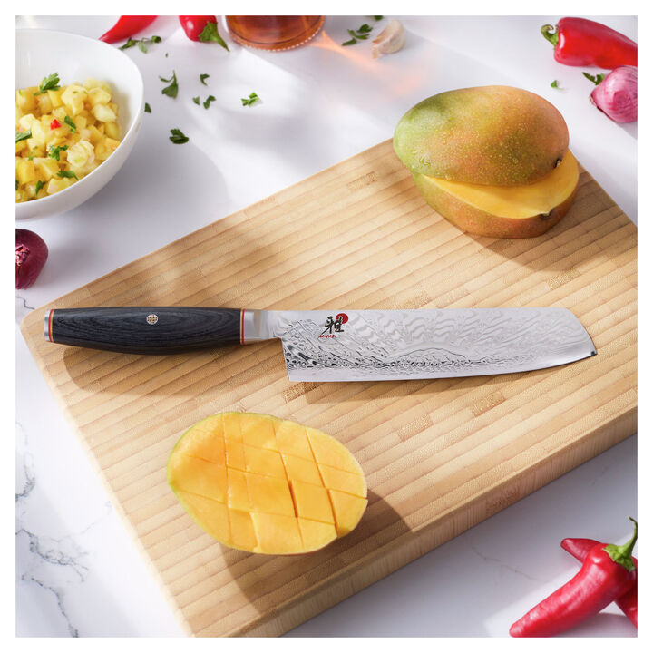 TENMEI, 7-inch, Nakiri, black, large 2