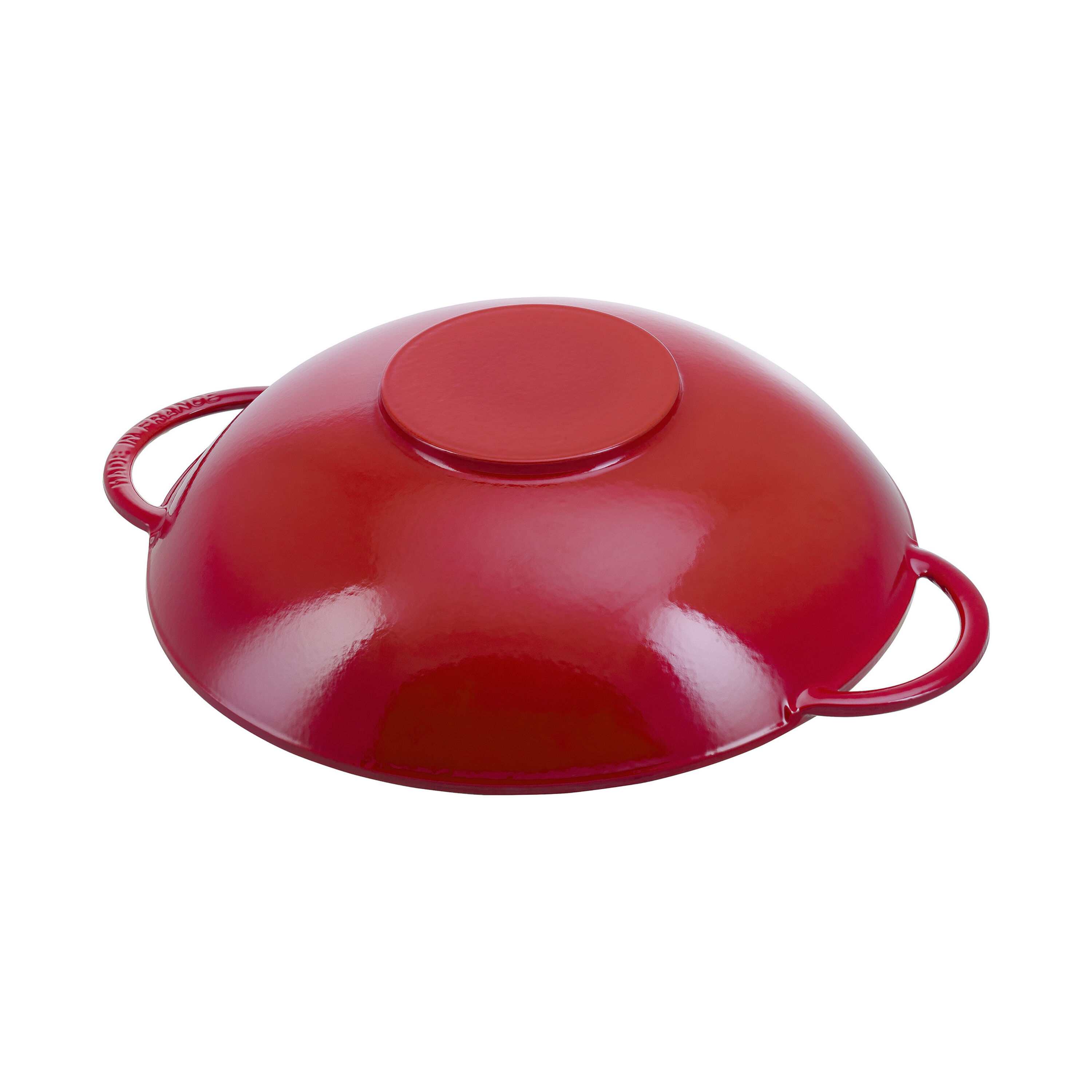 Thumbnail - Staub Specialities Wok mit Glasdeckel 37 cm, rund, Kirsch-Rot, Gusseisen