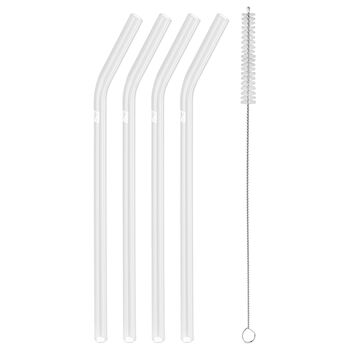 Glass Straw - Clear - Bent Set,,large 1