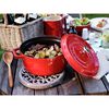 Cast Iron - Round Cocottes, 5.5 qt, Round, Cocotte, Cherry, small 6