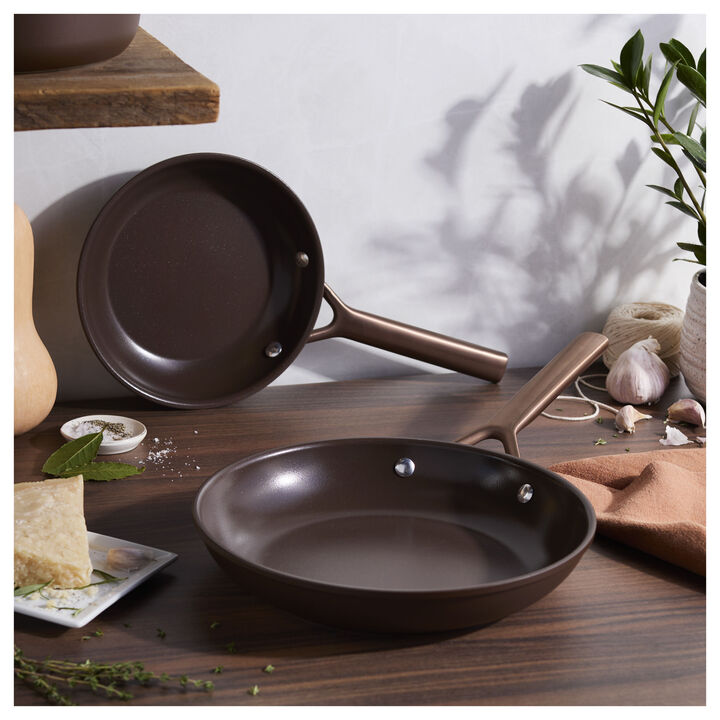 Milano, 2-pc, Aluminum, Non-stick, Frying Pan Set, large 2
