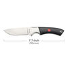 Outdoor, 3.5-inch, Hunting Knife With Leather Sheath, Matte Black Micarta, small 3