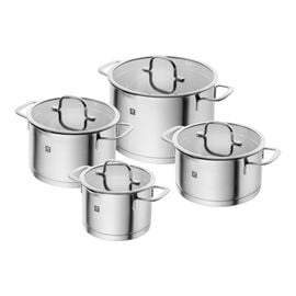 ZWILLING TrueFlow, 4-pcs Stainless steel Pot set silver