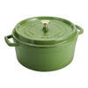 Cast Iron, 5.5 qt, Round, Cocotte, Pistachio, small 1