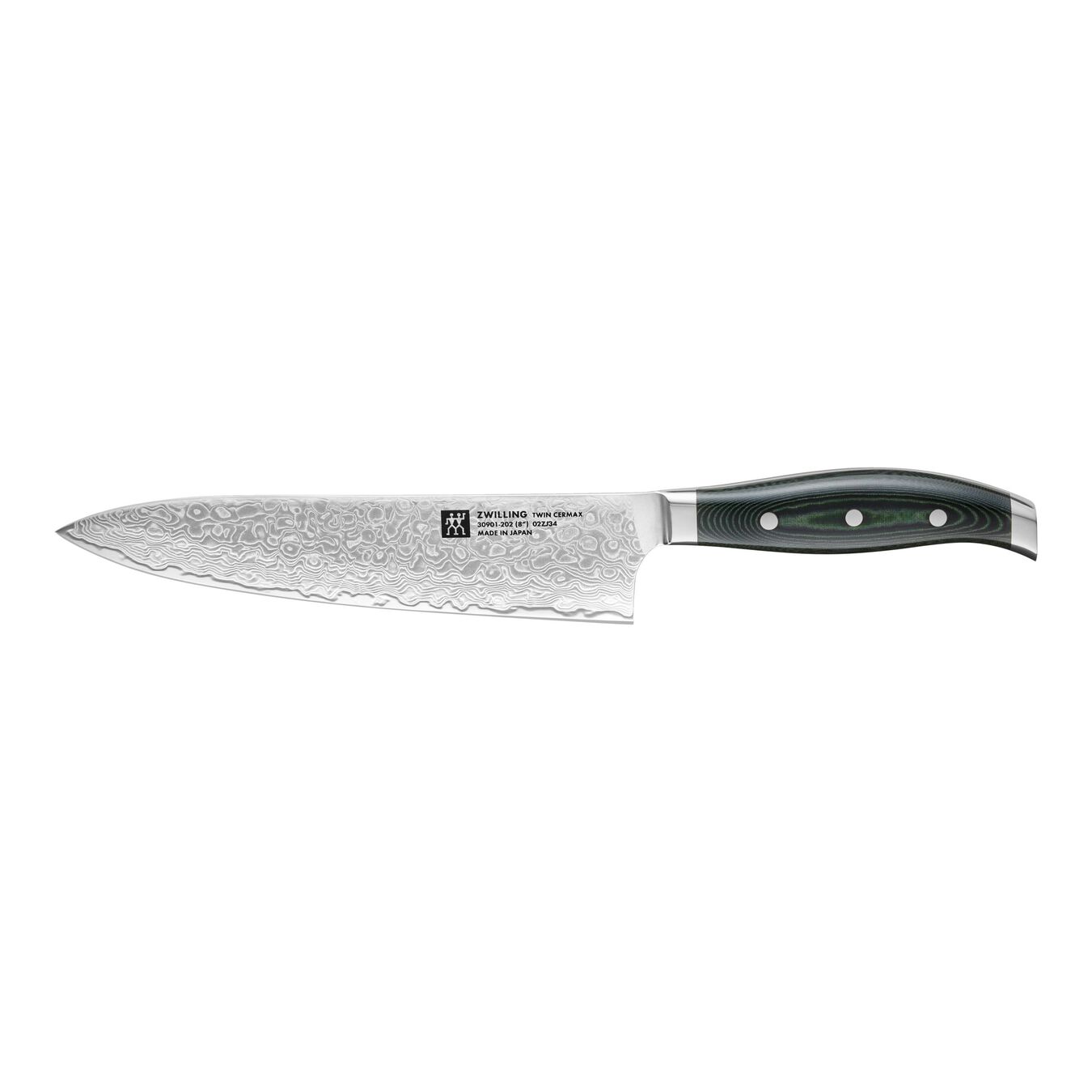 Couteau de chef 20 cm, Vert, Micarta,,large 1