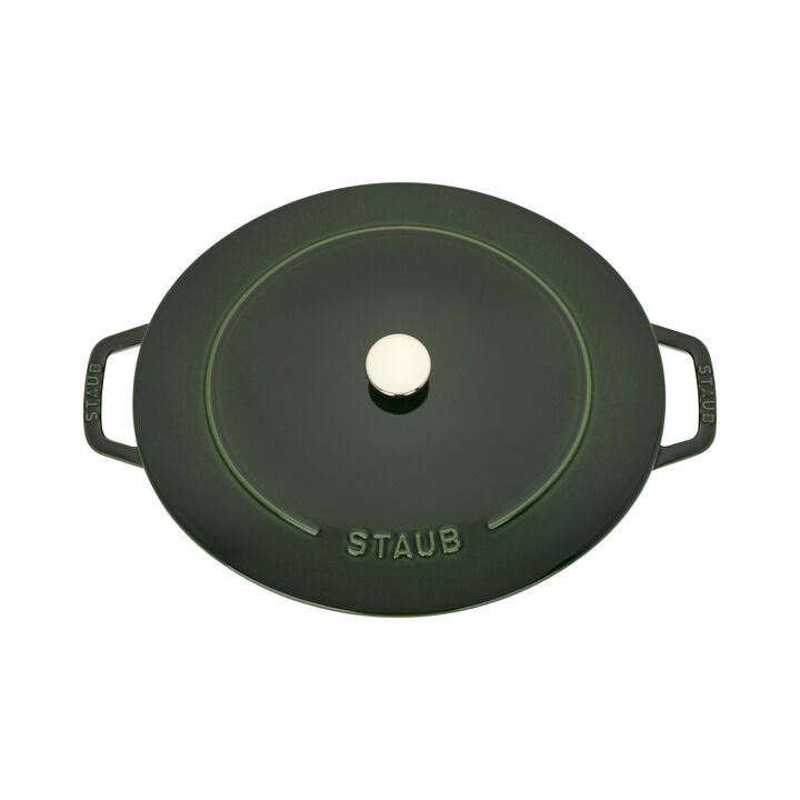 Cast Iron, 6.25 qt, Wide Oval Dutch Oven, basil - Factory Second, large 4