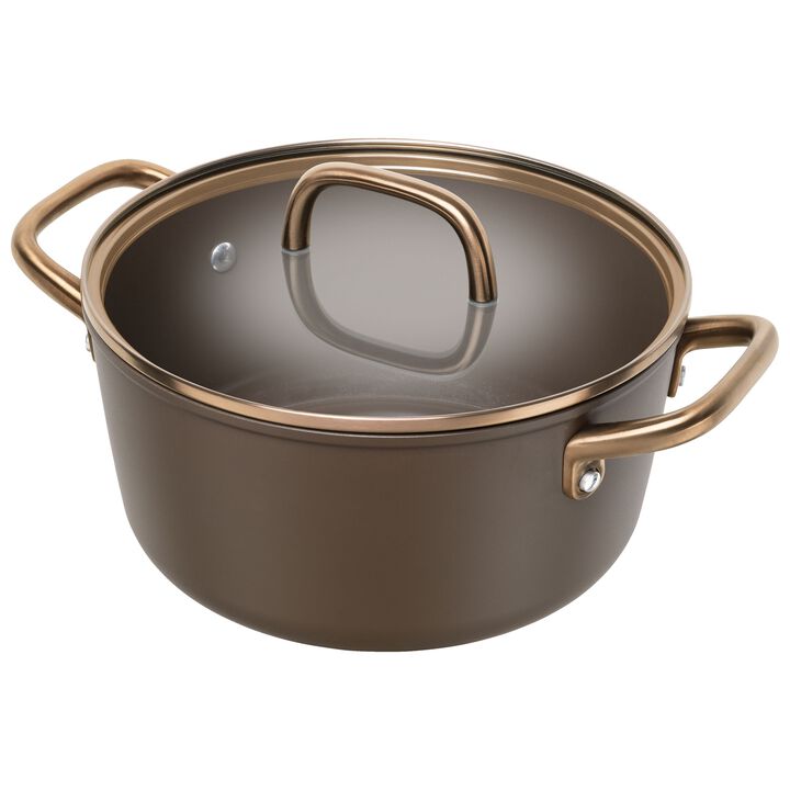 Milano, Kochtopf mit Glasdeckel 24 cm, Aluminium, large 1