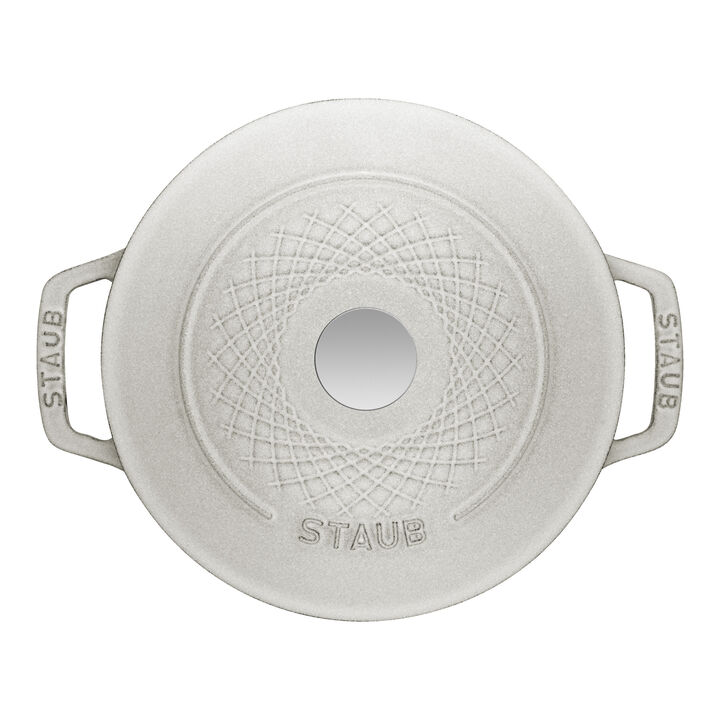 La Cocotte, Cocotte twister 20 cm, redondo, Blanco trufa, Hierro fundido, large 3