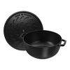 La Cocotte, 5.25 qt, Essential French Oven with Horse Lid, black matte, small 6