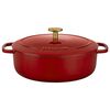 Bellamonte, 23 cm oval Cast iron Cocotte red, small 2