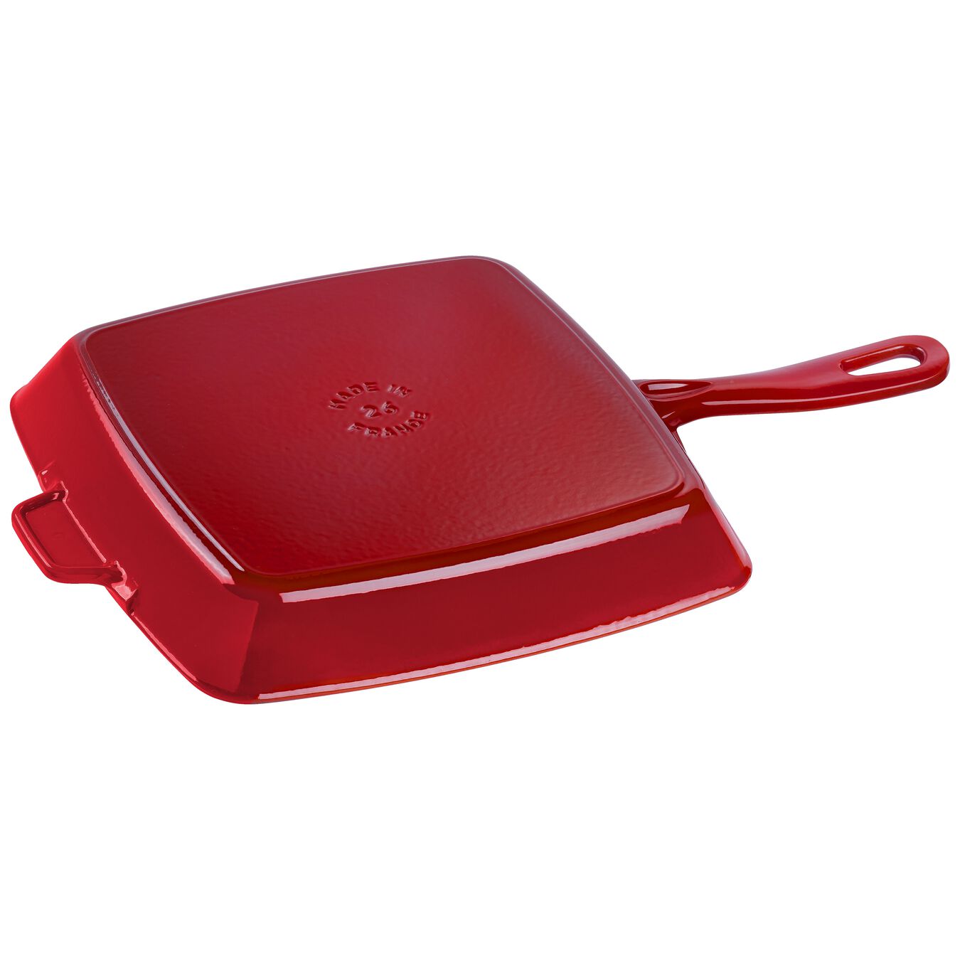 26 cm square Cast iron American grill cherry,,large 2