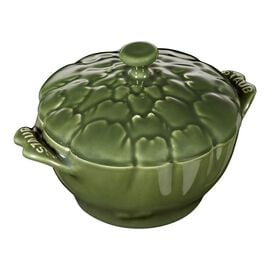 Staub Ceramique, 450 ml ceramic artichoke Cocotte, basil-green