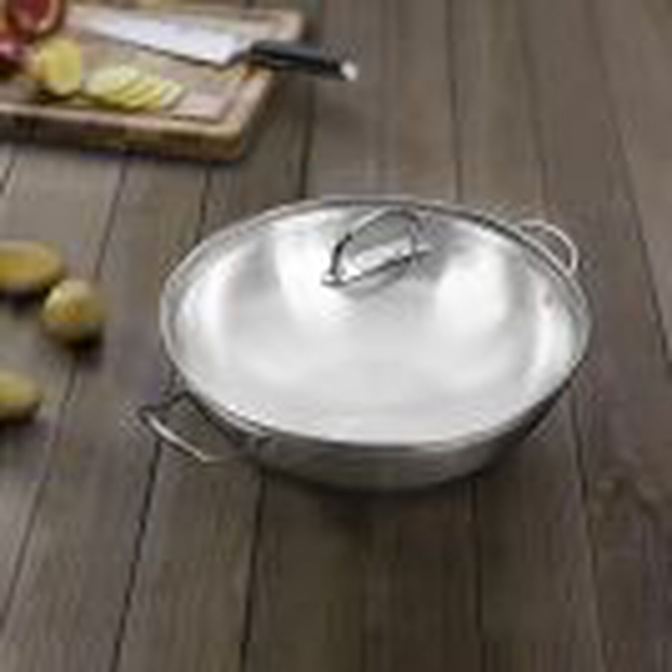 36 cm / 14 inch 18/10 Stainless Steel Wok,,large 4