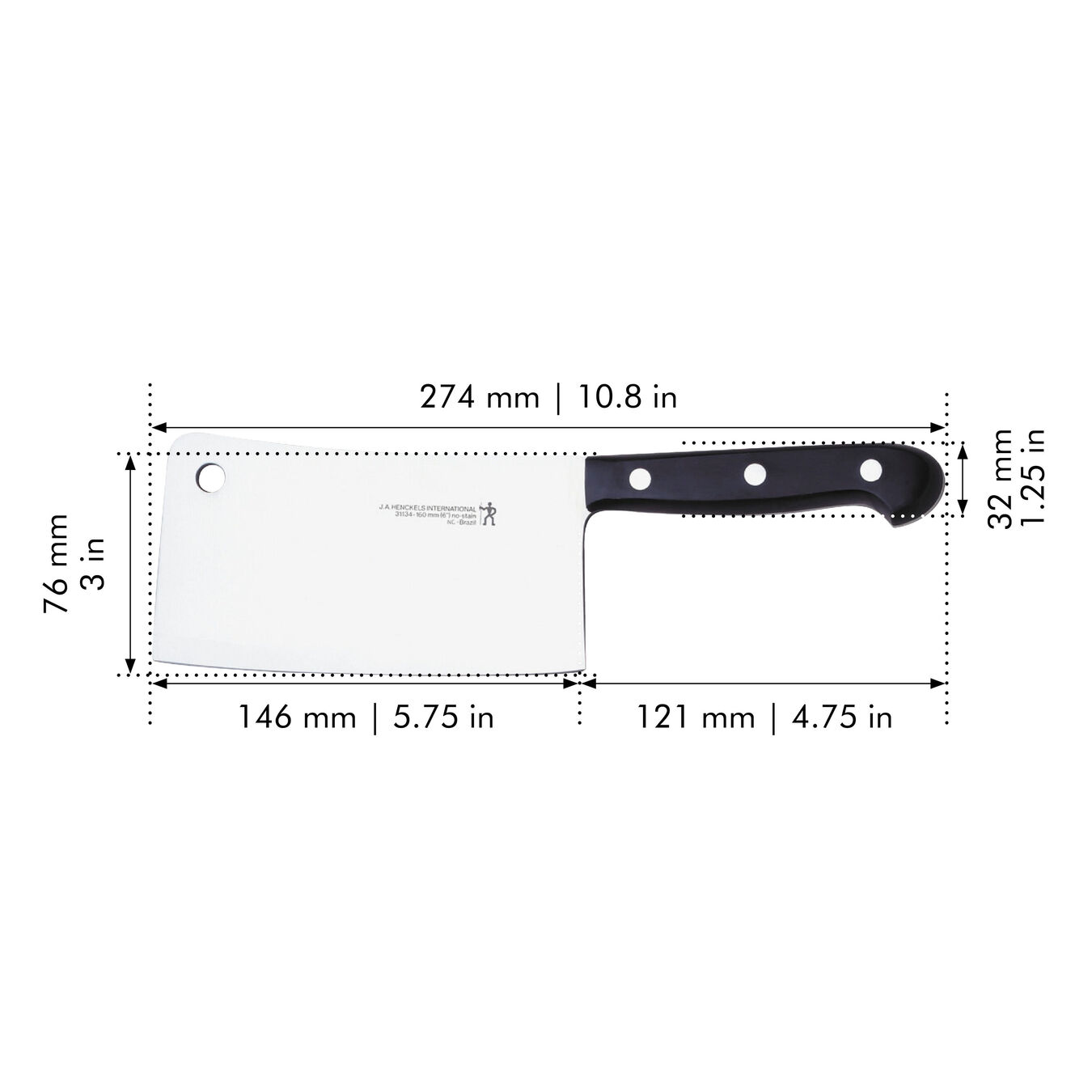6.5 inch Cleaver,,large 2