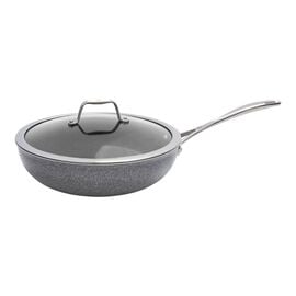 Henckels Capri, 11-inch, aluminum, wok - perfect pan - granitium, grey