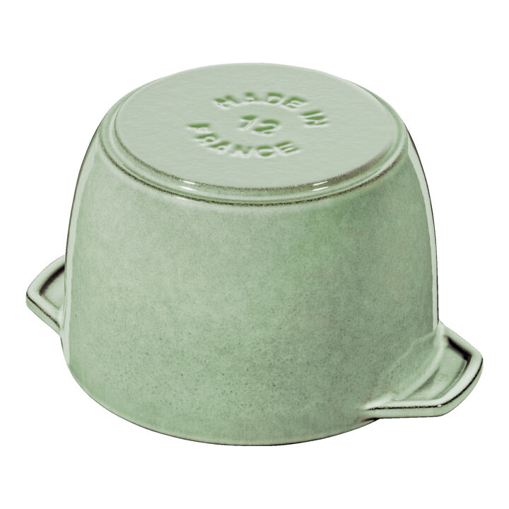 鋳物ホーロー鍋, ラ・ココット de GOHAN 12 cm, ラウンド, セージグリーン, 鋳鉄, large 4