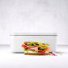 Fresh & Save, Vacu&uuml;m brooddoos L, Kunststof, Wit-Grijs, small 6