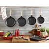 Pans, 20 cm Cast iron Frying pan with wooden handle black, small 3
