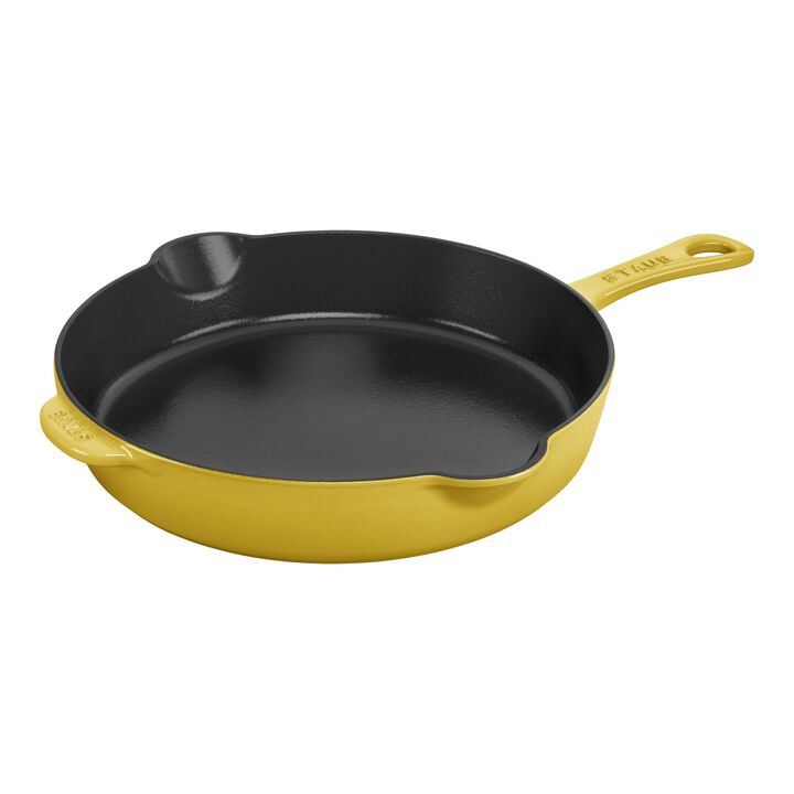 Cast Iron, 11-inch, Traditional Deep Skillet, Citron, large 1