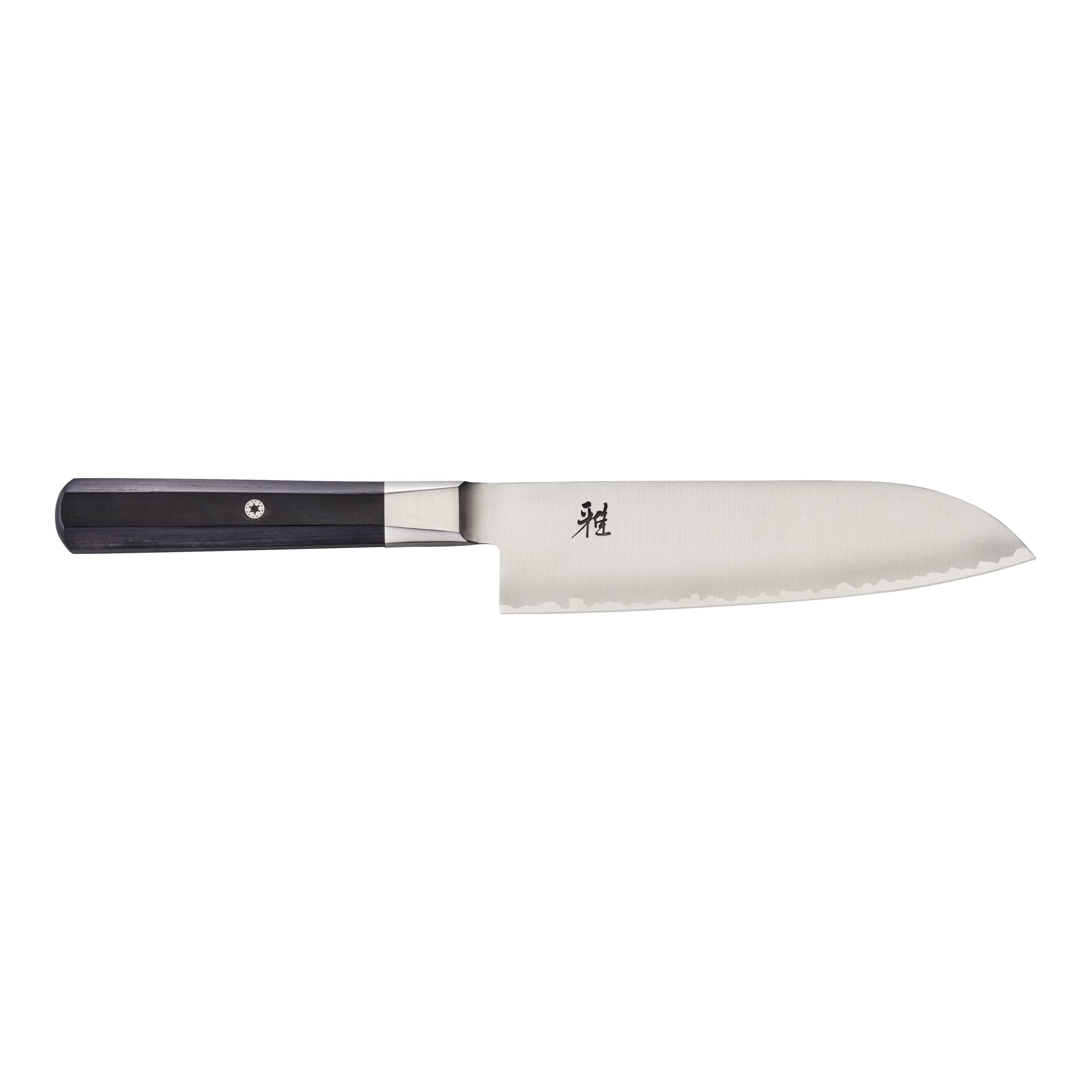 MIYABI 4000 FC Couteau santoku 18 cm, Brun, Tranchant lisse