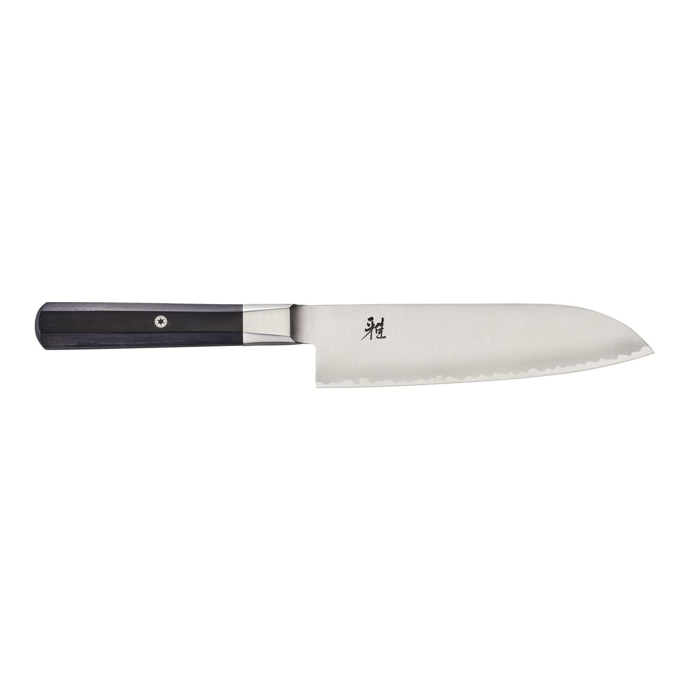 Couteau santoku 18 cm, Brun, Tranchant lisse,,large 1