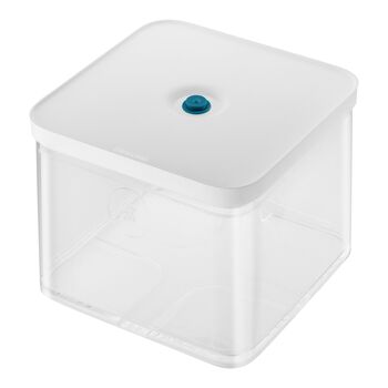 CUBE Saklama Kabı 2L / 21 cm, şeffaf-akdeniz mavisi,,large 1