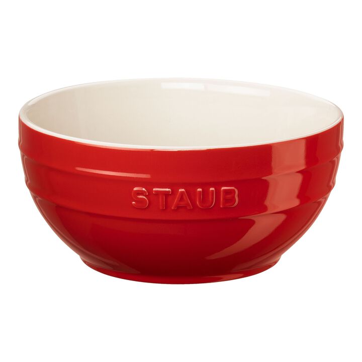 Fresh & Save BOWLS, Schüssel-Set mit Vakuumdeckeln, 18 cm/ 24 cm/ 4-tlg., Kirschrot/ Weiß, Keramik, large 2