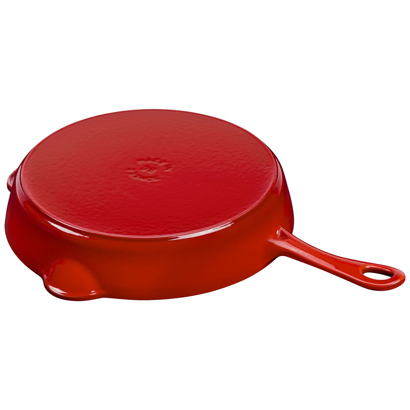 28 cm / 11 inch cast iron Traditional Deep Frypan, cherry,,large 5