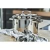 Passion, 5-pcs 18/10 Stainless Steel Pot set silver, small 12