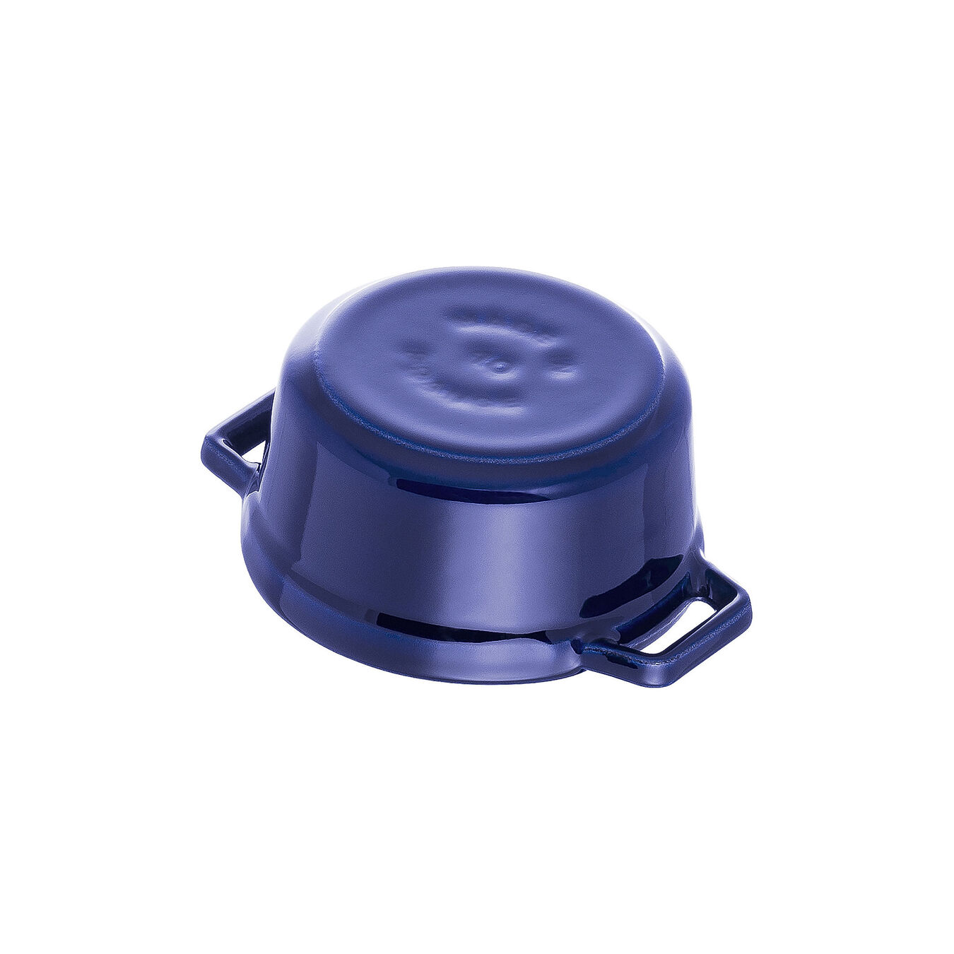 250 ml cast iron round Mini cocotte, dark-blue,,large 3
