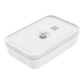 ZWILLING Fresh & Save, L flat Divided Meal Prep Container, plastic, white-grey