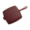 Cast Iron - Grill Pans, 12-inch, Cast Iron, Square, Grill Pan, Grenadine, small 4