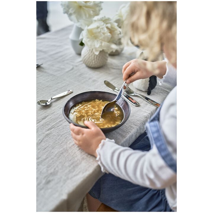 Princess Emilie, 4-pcs polished Children's cutlery set, large 4