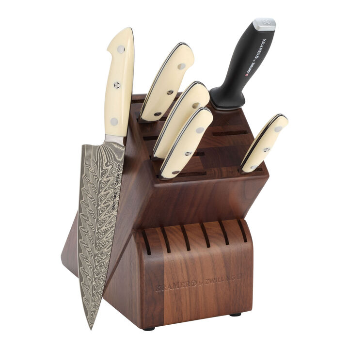 KRAMER Cumulus, 7-pc, Knife block set, pure-white, large 1