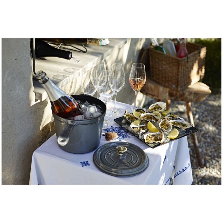 x Pamela Salzman - Cast Iron, 3 qt Sauce Pan, Cast Iron , large 4